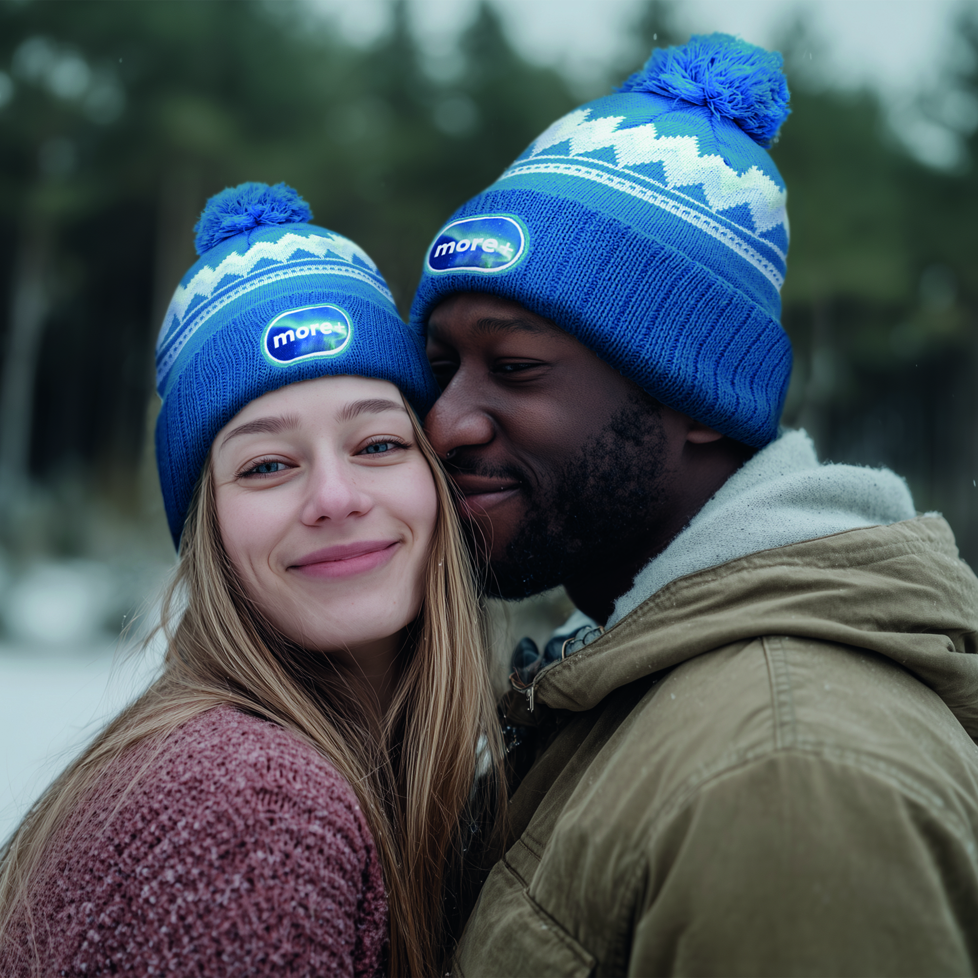 MW1116 Bonnet en jacquard à motif personnalisé RPET avec bord-côte en tricot côtelé ... publicitaire personnalisé - vue 3