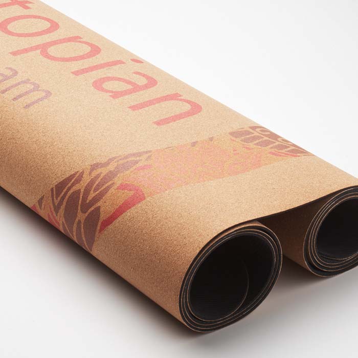 MYMT02 Tapis de yoga en quadri 100% liège et caoutchouc. publicitaire personnalisé - vue 3