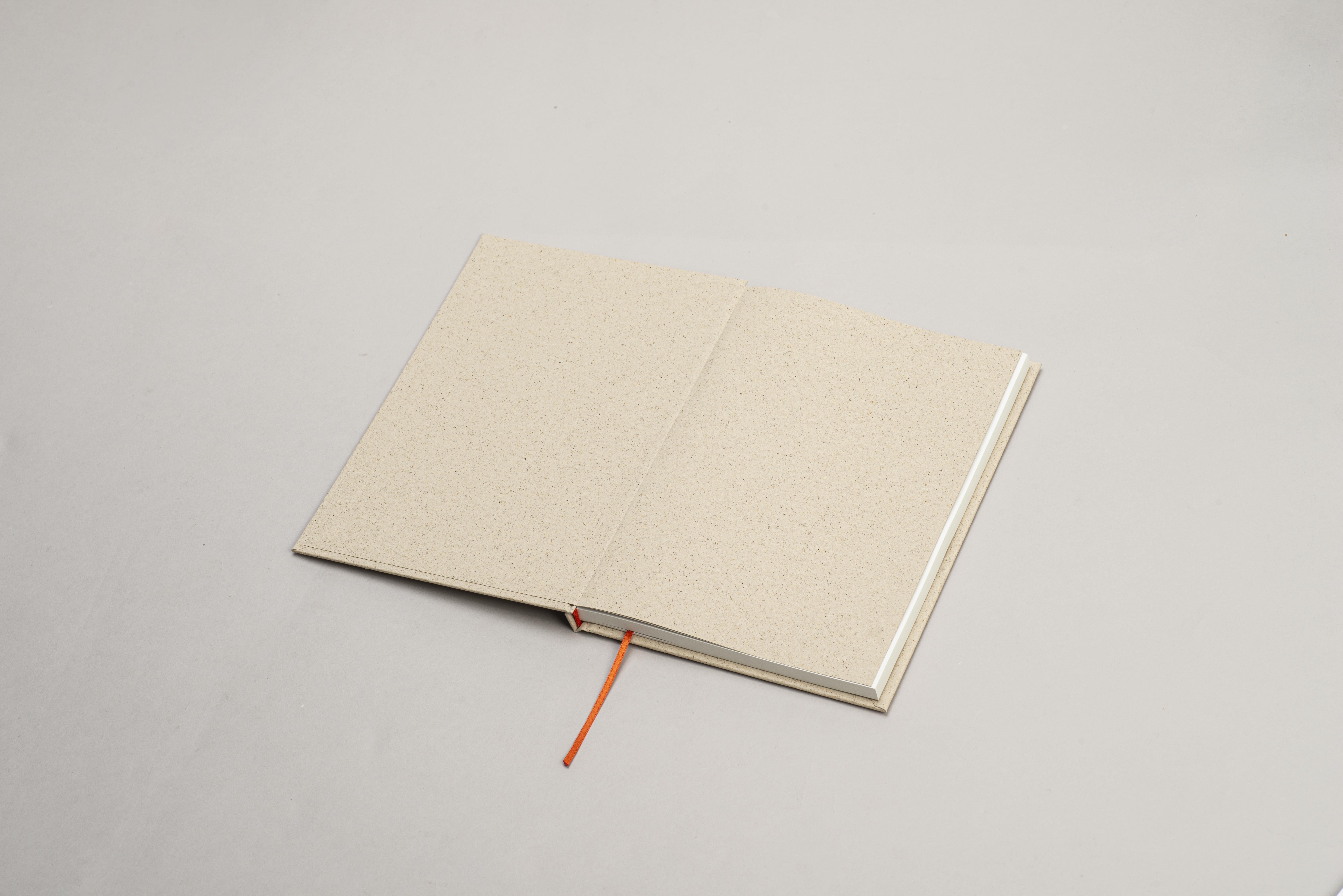 NOTEG5 Carnet A5 à couverture rigide feuilles papier d'herbe personnalisées. publicitaire personnalisé - vue 3