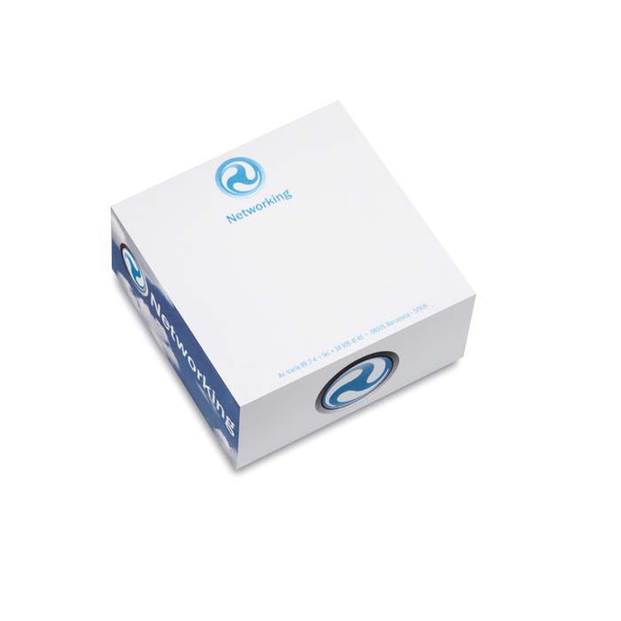 PPCB02 Bloc mémo en papier avec votre motif sur 450 feuilles non adhésives. publicitaire personnalisé - vue 3