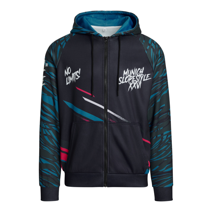 SG1043 Sweat à capuche raglan avec fermeture éclair sublimé 280g. publicitaire personnalisé - vue 3