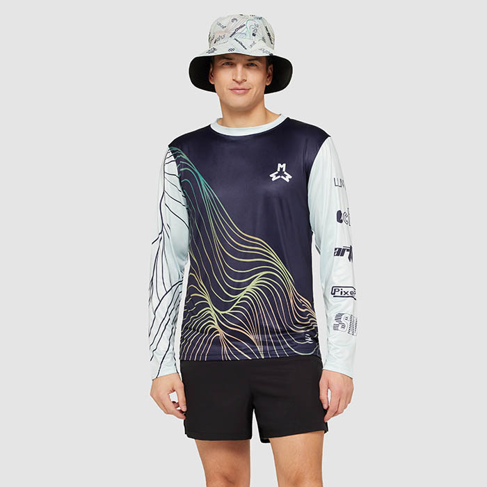 SG3255 Manches longues sublimées en polyester certifié anti-UV. publicitaire personnalisé - vue 3