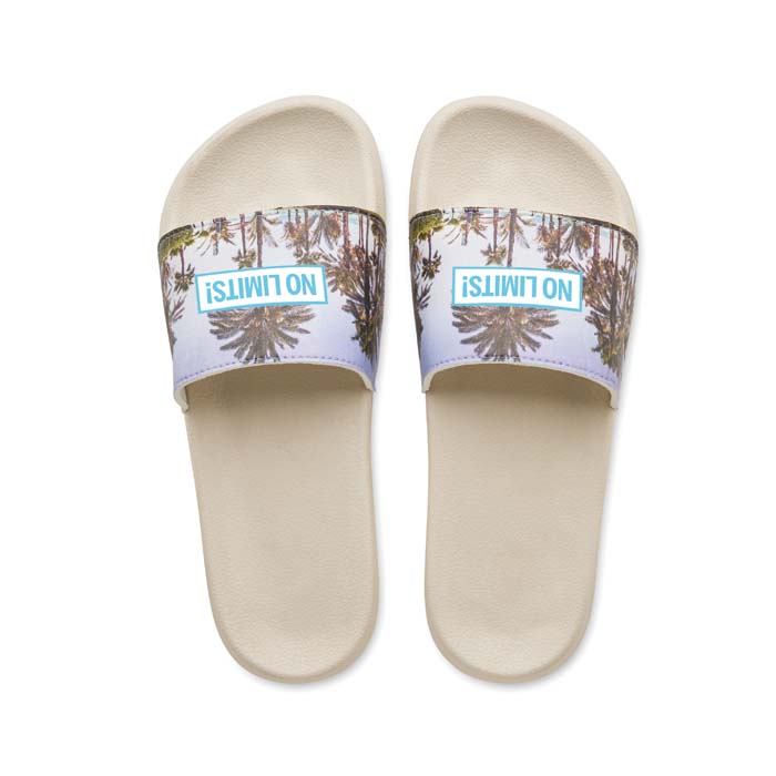 YC6787 Claquettes antidérapantes unisexes avec semelles noires ou blanches. publicitaire personnalisé - vue 3