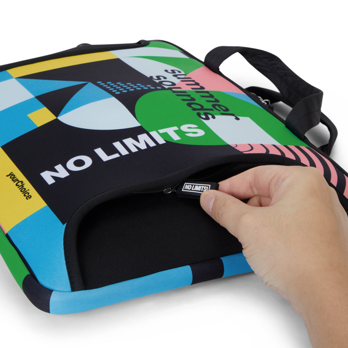 MB5008 Pochette pour ordinateur portable en néoprène sublimé avec fermeture éclair. publicitaire personnalisé - vue 4