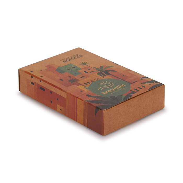 MCAD02 54 Cartes de jeu recyclées, votre dessin sur 1 face. publicitaire personnalisé - vue 4