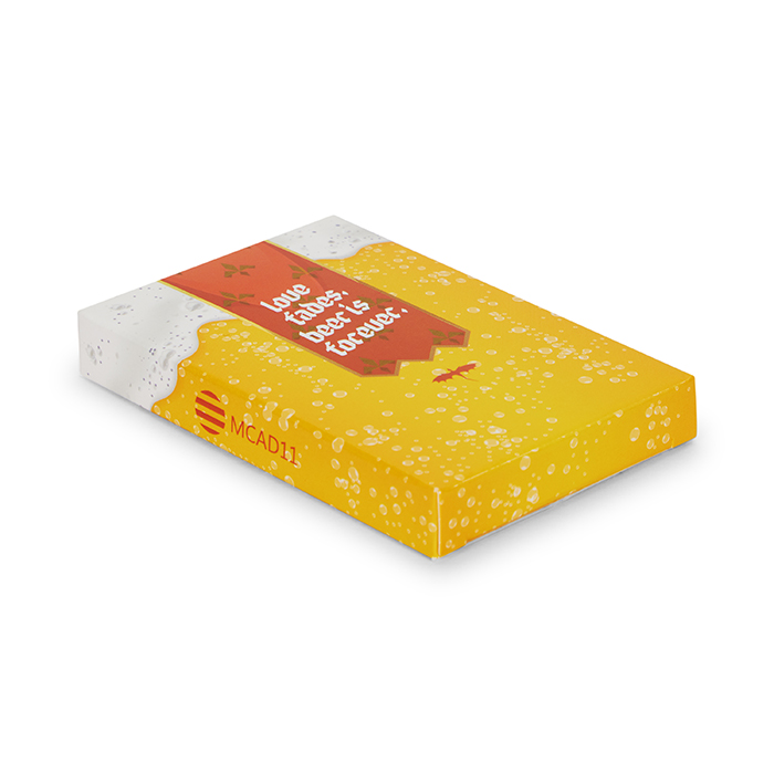 MCAD11 32 cartes de jeu, votre dessin sur 1 face. publicitaire personnalisé - vue 4
