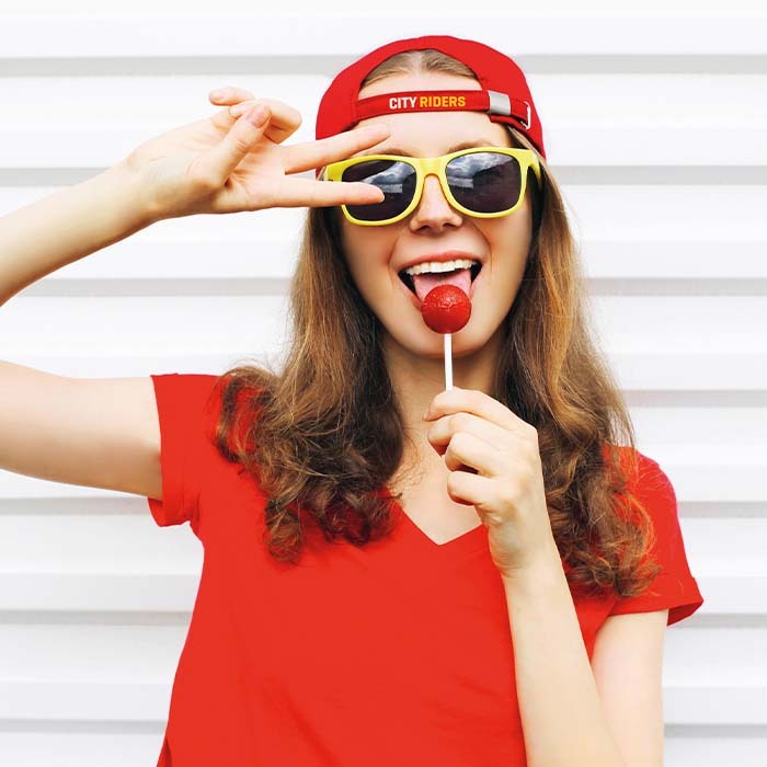 MH2101 Casquette de baseball structurée à 6 pans, profil moyen en RPET. publicitaire personnalisé - vue 4
