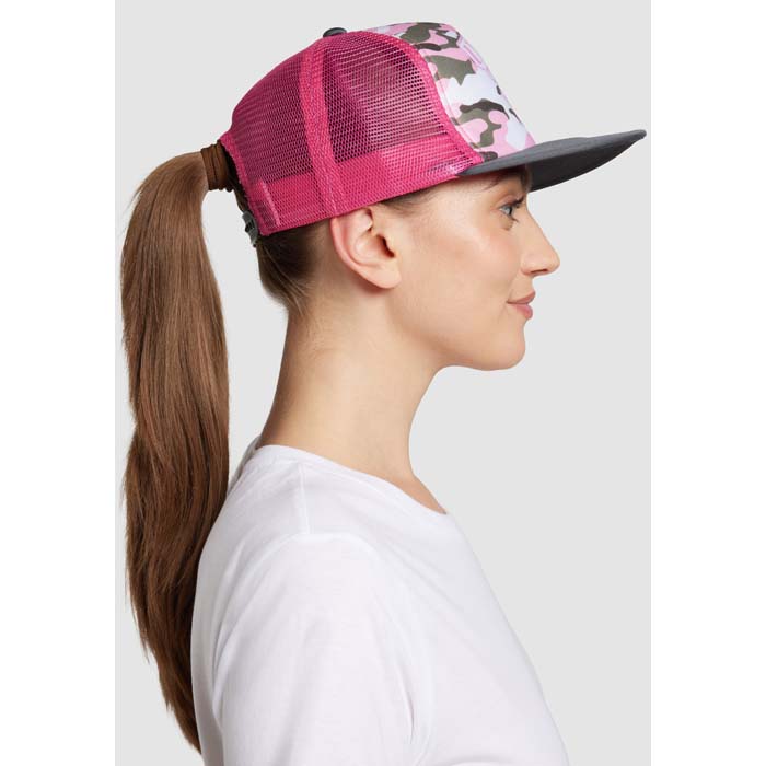 MH2214 Visière plate, snapback à 5 panneaux en polyester. Disponible dans plus de 75... publicitaire personnalisé - vue 4