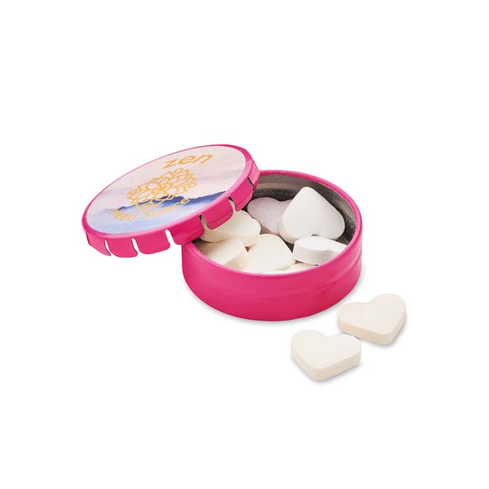 MI7232 Boîtier en métal avec ouverture pression. Dimensions : Ø4,7X1,6 cm. publicitaire personnalisé - vue 4