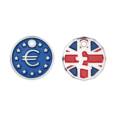 MK4005 Porte-clés avec jeton en émail doux (0,50 € / 1 € / 1 £). publicitaire personnalisé - vue 4