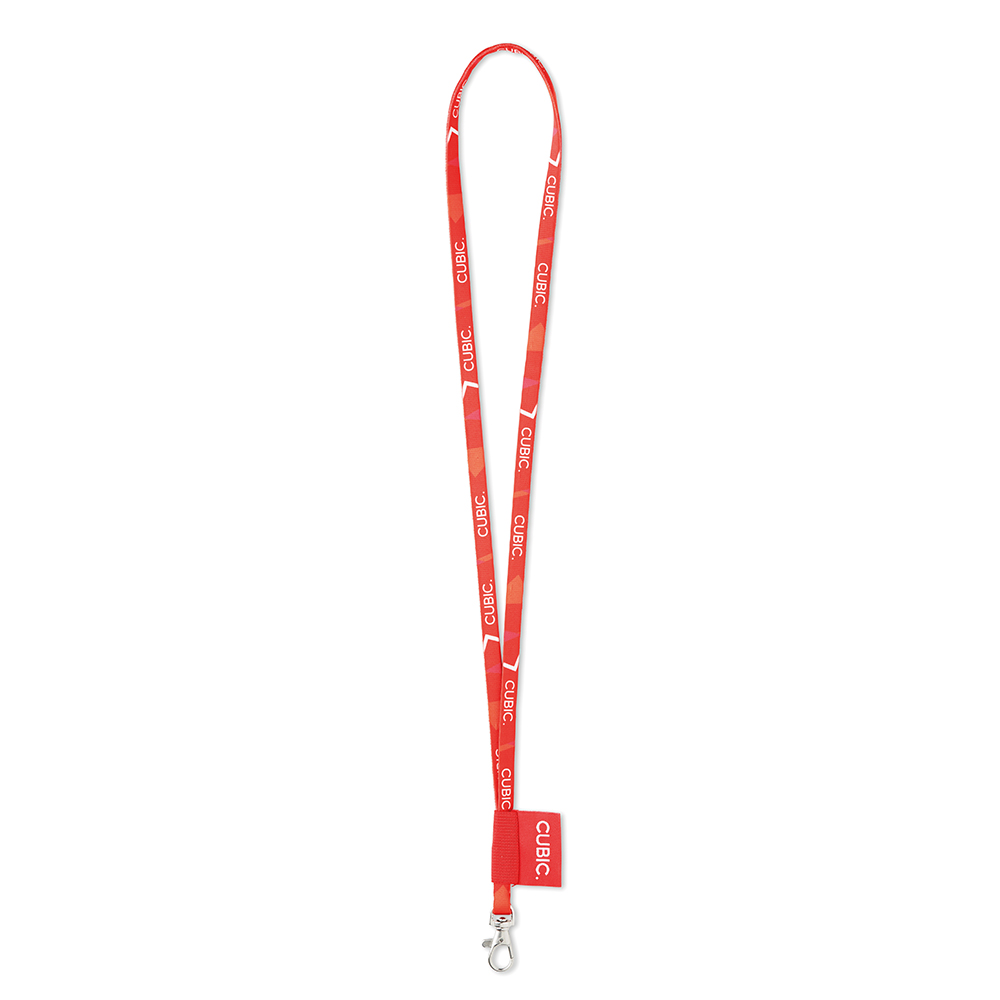 ML1046 Lanyard tubulaire sublimé avec étiquette personnalisée. publicitaire personnalisé - vue 4