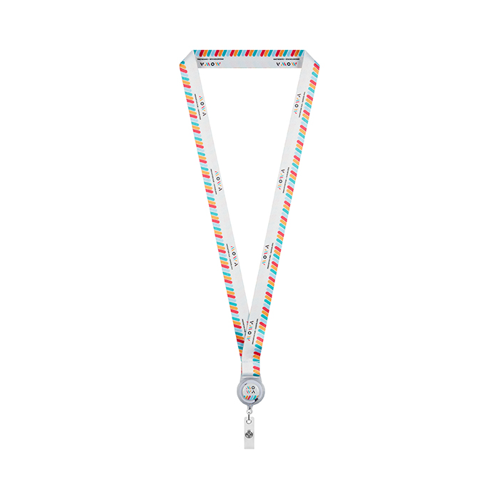 ML1363 Cordon enrouleur de badge en sublimation RPET. publicitaire personnalisé - vue 4