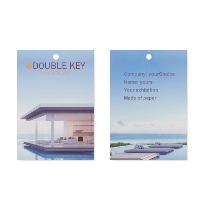 ML1384 Lanyard porte-badge en rPET sublimé sans crochets métalliques. publicitaire personnalisé - vue 4