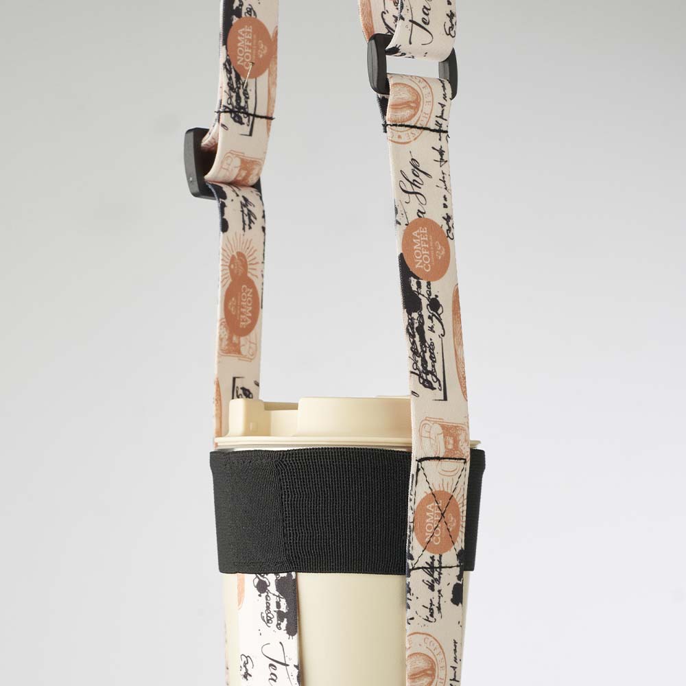 MLBH08 Porte-bouteille bandoulière réglable et sublimé avec votre design en couleur ... publicitaire personnalisé - vue 4