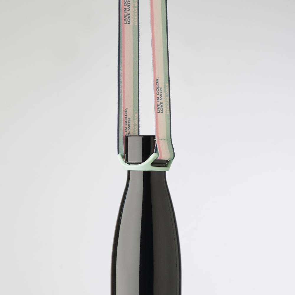 MLBH11 Sangle sublimée avec porte-bouteille d’eau minérale selon votre design. publicitaire personnalisé - vue 4