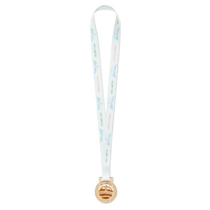 MM1036 Médaille en bois (≤25cm2). Ruban sublimé. publicitaire personnalisé - vue 4