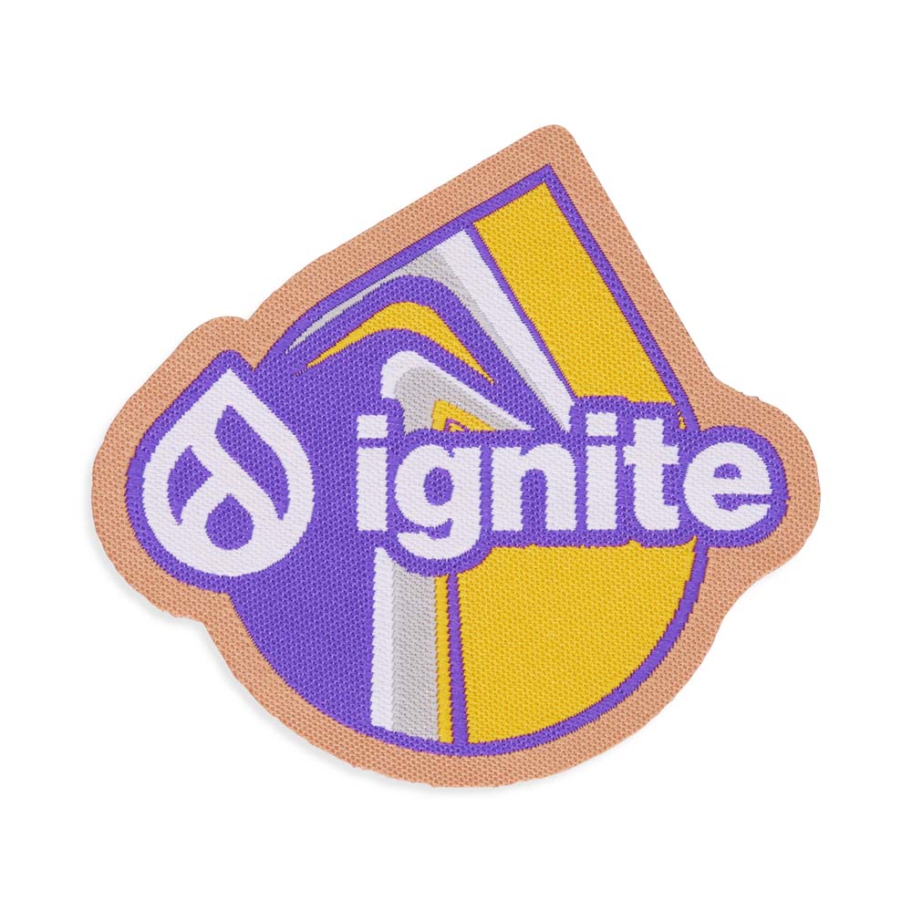 MPAT13 Écusson en polyester de forme personnalisée, avec bordure découpée au laser e... publicitaire personnalisé - vue 4