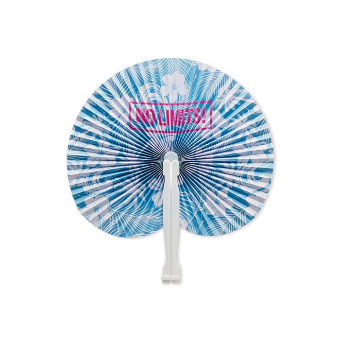 MPFN04 Eventail en plastique coloré au prix le plus bas. publicitaire personnalisé - vue 4