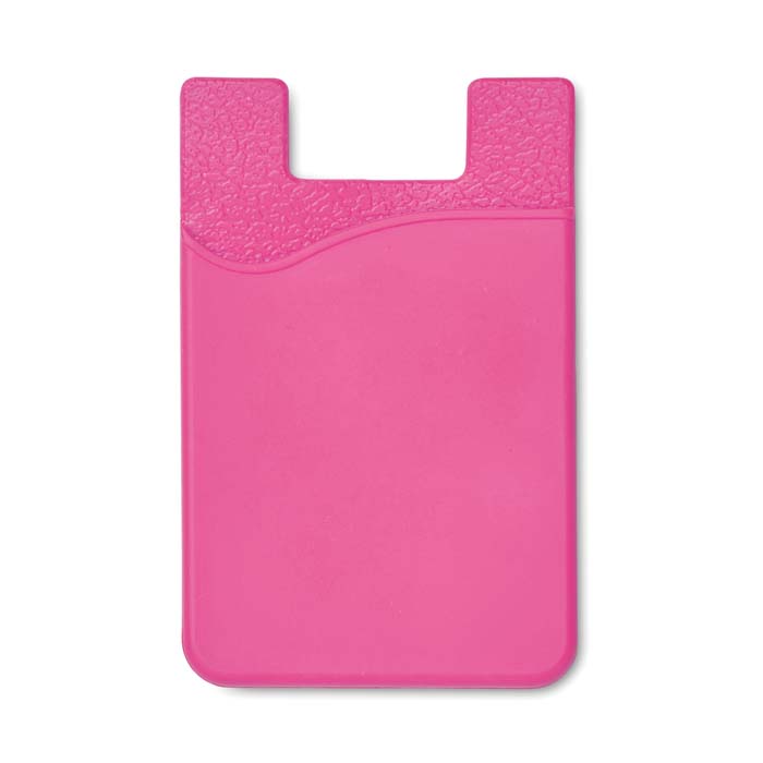 MPHN08 Porte carte de téléphone en silicone avec logo en 1 couleur. publicitaire personnalisé - vue 4