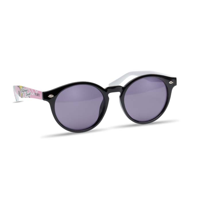 MPSG14 Lunettes de soleil rondes avec monture en rPET publicitaire personnalisé - vue 4