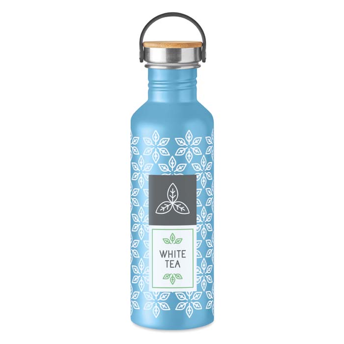 MS9450 Bouteille simple paroi en acier inoxydable de 500ml. Quadri 360° incl. publicitaire personnalisé - vue 4