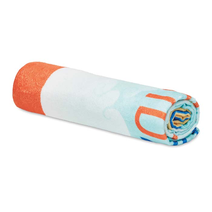 MT4001 Serviette de plage en polycoton 350 g/m² imprimée en quadri. publicitaire personnalisé - vue 4
