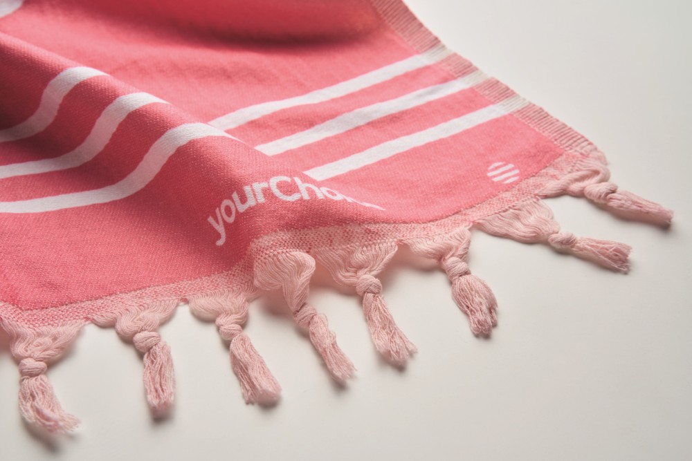 MT4014 Serviette de Hammam en polycoton  280gsm. publicitaire personnalisé - vue 4