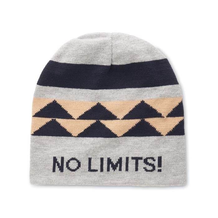 MW1111 Bonnet en jacquard à motif personnalisé rPET. publicitaire personnalisé - vue 4