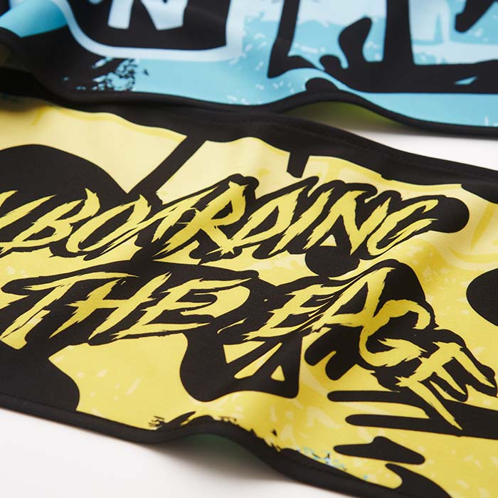 MW2005 Écharpe double épaisseur en quadri, fabriquée en tissu lycra. publicitaire personnalisé - vue 4