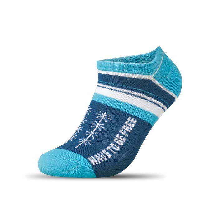 MWCS23 Chaussettes invisibles en coton Jacquard. Le MOQ est de 50 paires par taille. publicitaire personnalisé - vue 4