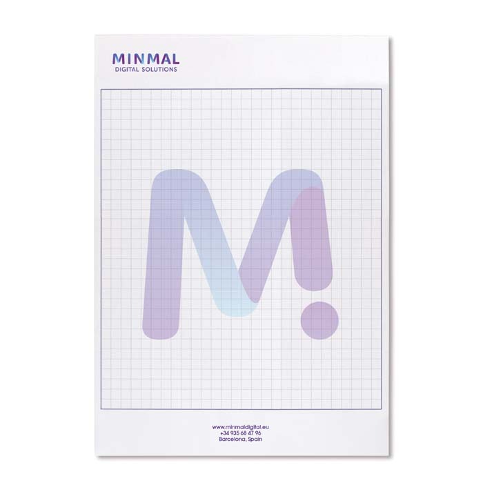 NPADA5 Bloc-notes au format A5 avec feuilles personnalisées. publicitaire personnalisé - vue 4