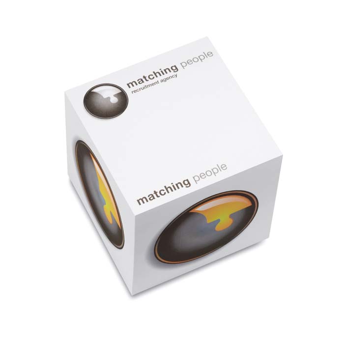 PPCB01 Bloc mémo en papier avec votre motif sur 900 feuilles non adhésives. publicitaire personnalisé - vue 4