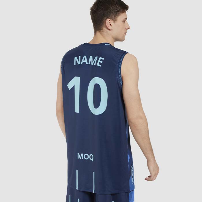 SG1011 Maillot de basket-ball sublimé et col en V élastique Premier. publicitaire personnalisé - vue 4