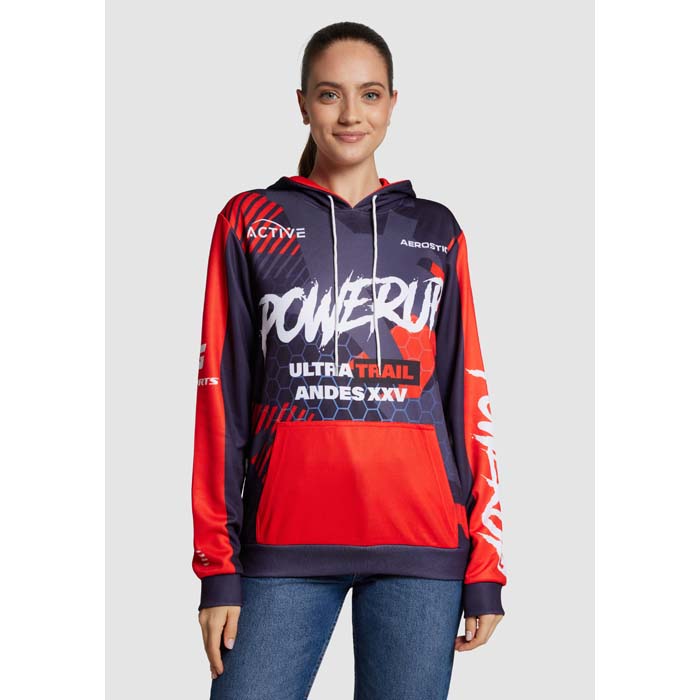 SG1032 Sweat à capuche unisexe sublimé en quadri à votre motif. publicitaire personnalisé - vue 4