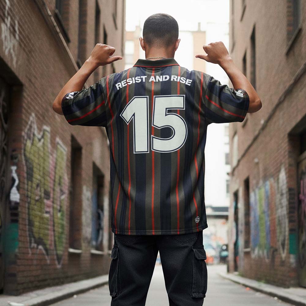 SG1082 Maillot rétro premier modèle avec col superposé – 165 g/m² – unisexe publicitaire personnalisé - vue 4