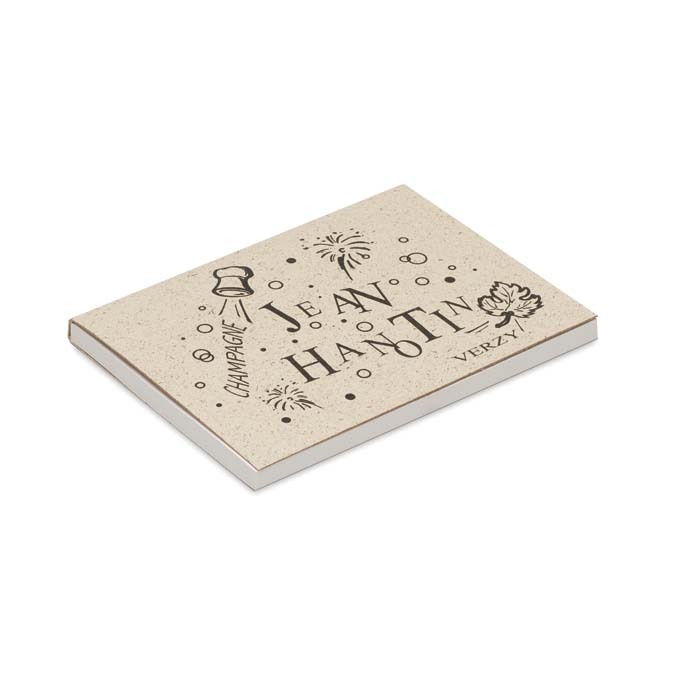 SNGS50 Couverture souple avec 50 notes adhesives recyclées imprimées. publicitaire personnalisé - vue 4