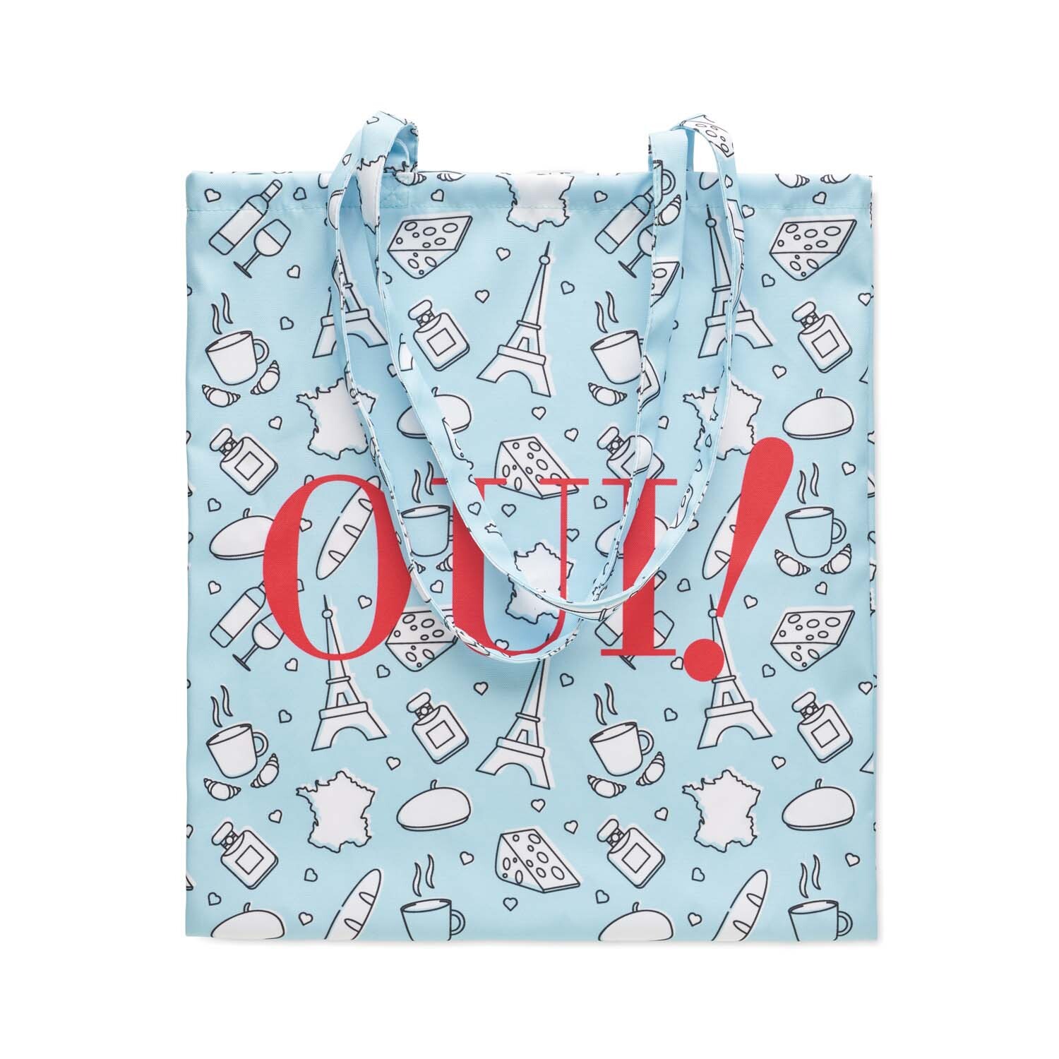 MB1112 Tote bag en RPET sublimé. Taille : 38x42cm. Anses longues : 70x2cm. publicitaire personnalisé - vue 5