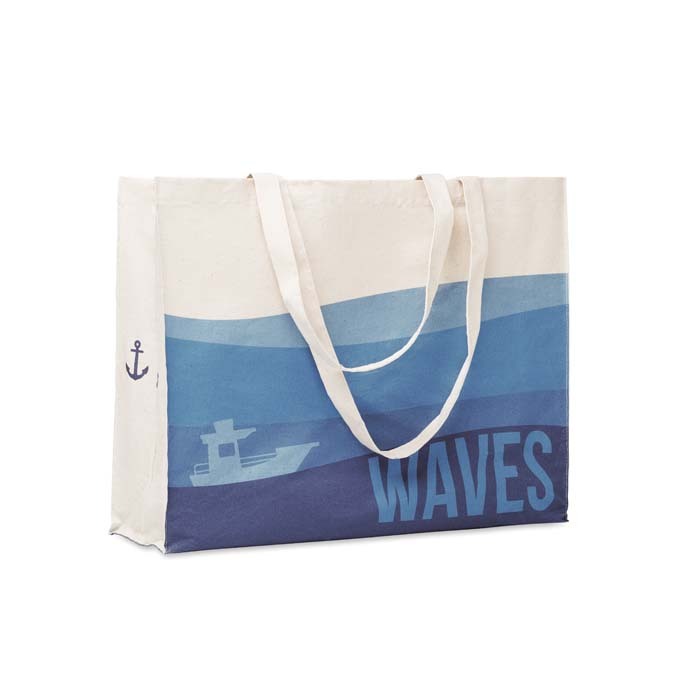 MB8106 Sac en coton 180 g/m² avec soufflet et longues anses. publicitaire personnalisé - vue 5