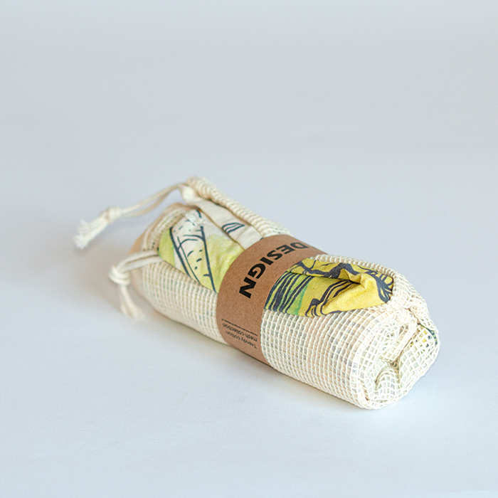 MB9009 Sac d'épicerie en coton avec maille sur 1 côté (30x20cm). publicitaire personnalisé - vue 5