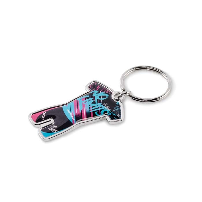MK2035 Porte-clés tenue de cycliste avec doming. publicitaire personnalisé - vue 5