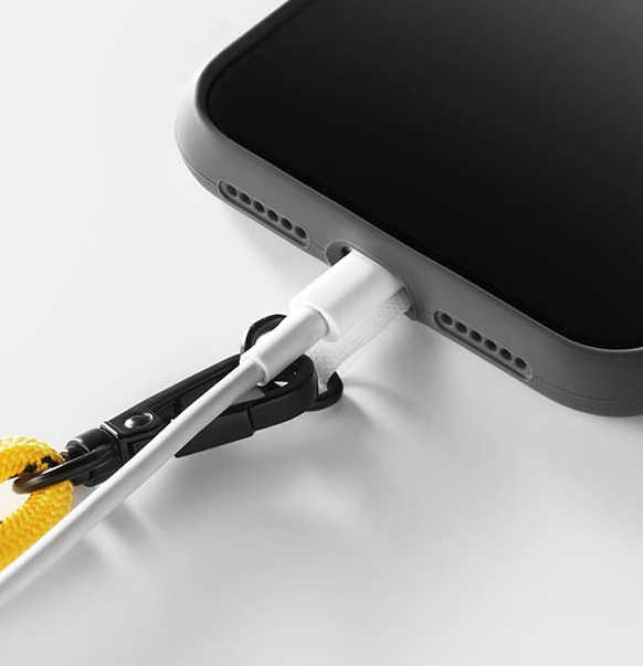 ML1059 Cordon porte-téléphone bandoulière avec logo 1 couleur sur la boucle. publicitaire personnalisé - vue 5