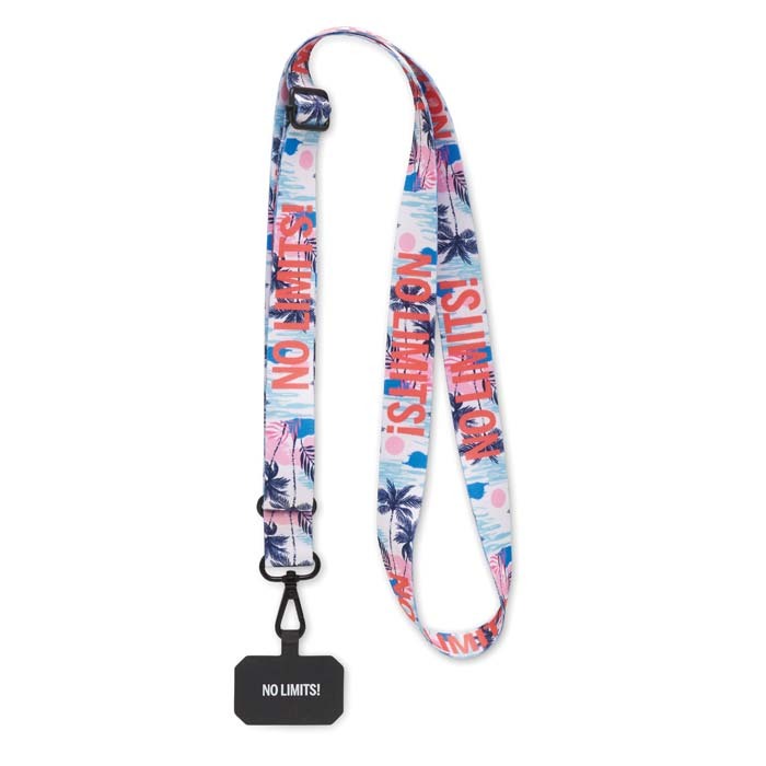 ML1083 Cordon porte-téléphone bandoulière sublimé sur 2 côtés. publicitaire personnalisé - vue 5