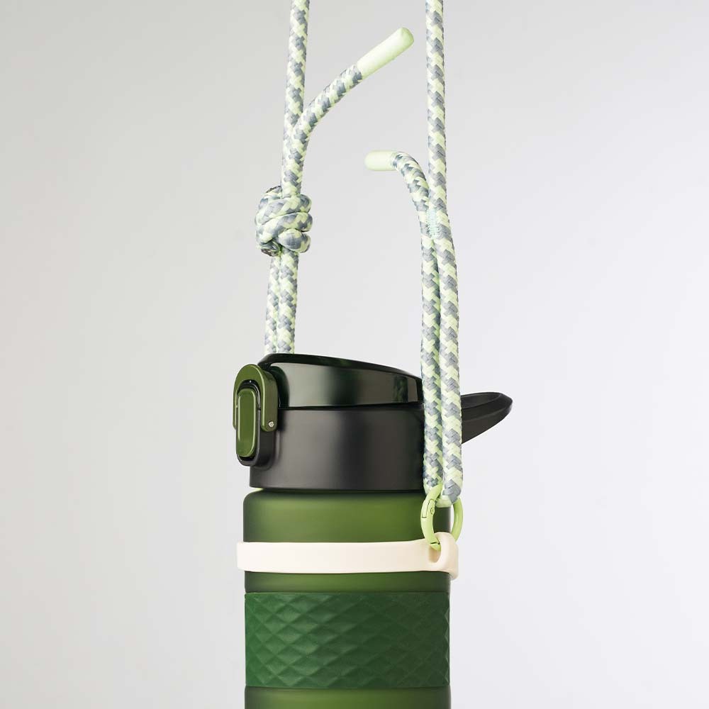 MLBH05 Porte-bouteille bandoulière bicolore avec étiquette logo selon votre design. publicitaire personnalisé - vue 5