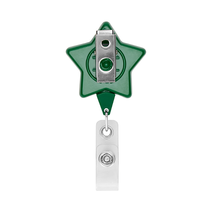 MLBR06 Enrouleur de badge rétractable en forme d'étoile avec logo. publicitaire personnalisé - vue 5
