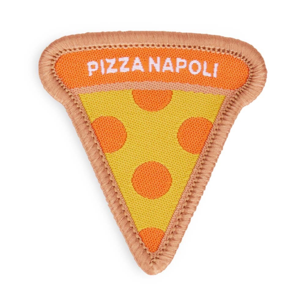 MPAT03 Écusson en polyester de forme personnalisée, avec bordure Merrow et logo tissé. publicitaire personnalisé - vue 5