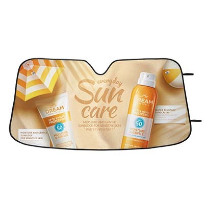 MPCS14 Pare-soleil de voiture avec impression allover. Dimensions : environ 140(l)x7... publicitaire personnalisé - vue 5
