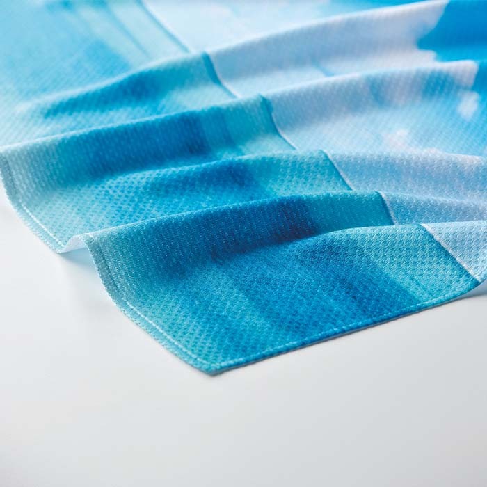 MPCT01 Serviette rafraîchissante 100&nbsp;% polyester (170 g/m²). publicitaire personnalisé - vue 5