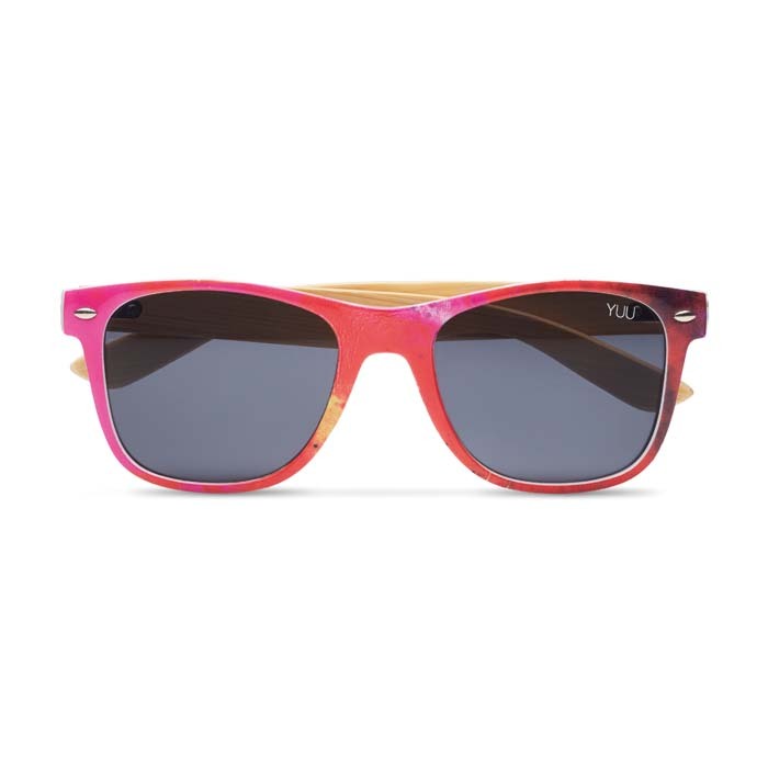 MPSG02 Lunettes de soleil entièrement personnalisées avec branches en bambou. publicitaire personnalisé - vue 5