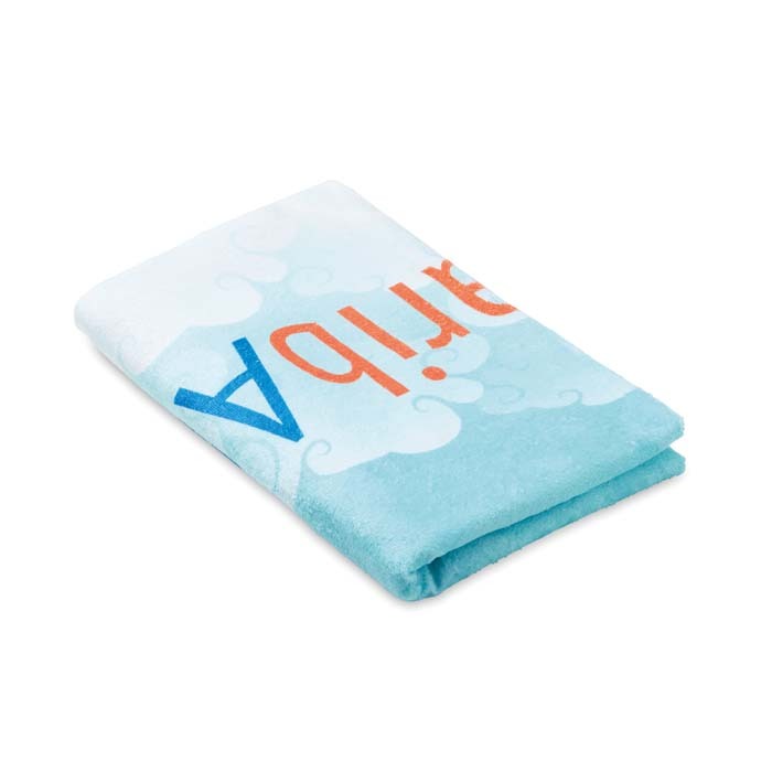 MT4001 Serviette de plage en polycoton 350 g/m² imprimée en quadri. publicitaire personnalisé - vue 5
