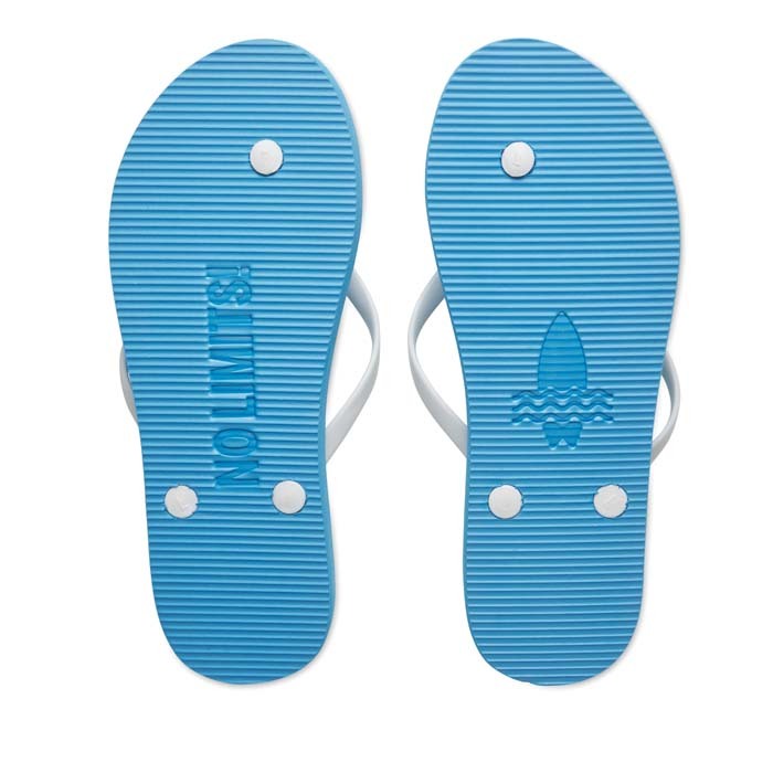 MU5001 Tongs de plage à une seule couche avec votre logo estampé ou imprimé sur la s... publicitaire personnalisé - vue 5